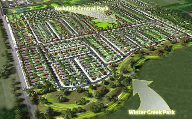 Yorkdale Estate - Winter Valley Aerial